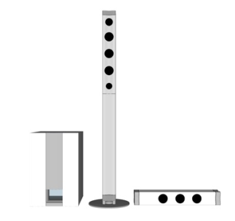 现代音响设备su模型