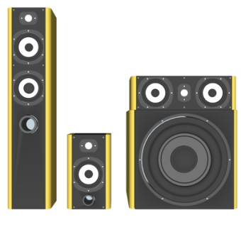 现代音响设备su模型