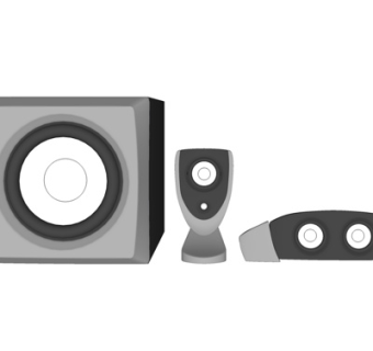 现代音响设备su模型