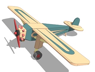 现代木头<em>飞机玩具</em>su模型
