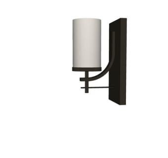 现代金属壁灯su模型