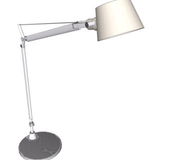 现代金属台灯su模型