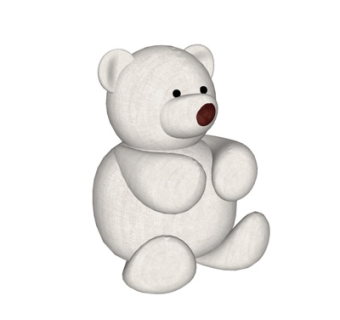 现代布艺玩具su模型