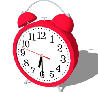 现代金属闹钟su模型