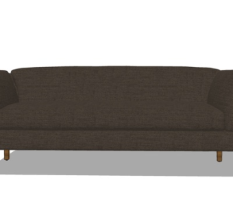 北欧布艺多人沙发su模型