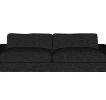 现代布艺多人沙发su模型