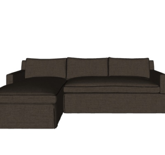 现代布艺多人沙发su模型