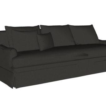 现代布艺多人沙发su模型