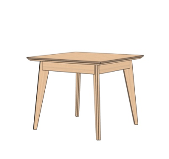 现代实木角几su模型