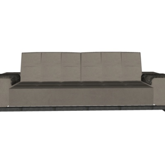 现代布艺多人沙发su模型