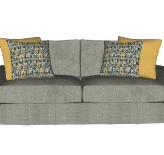 现代布艺双人沙发su模型