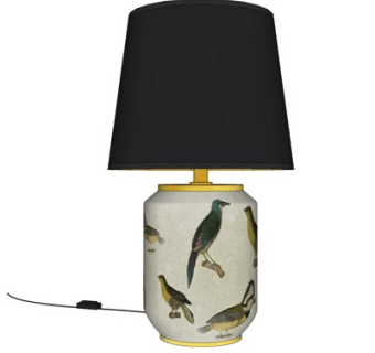 新中式台灯su模型