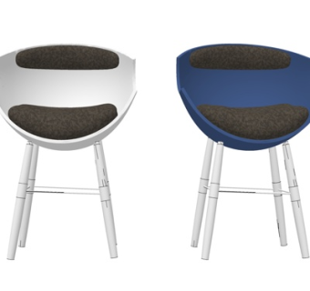 现代休闲单椅su模型