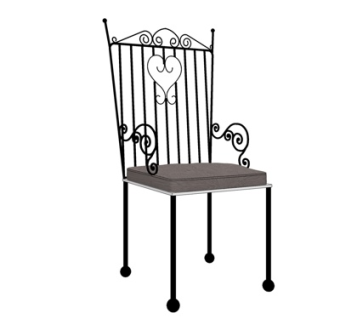 欧式铁艺单椅su模型