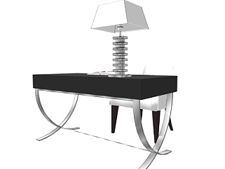 现代书桌椅su模型