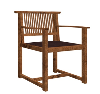 现代实木单椅su模型