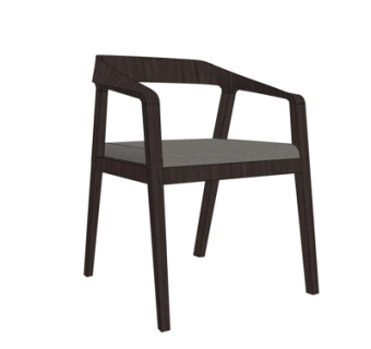 现代实木单椅su模型