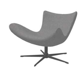 现代布艺休闲椅su模型