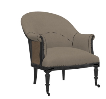 美式布艺休闲椅su模型