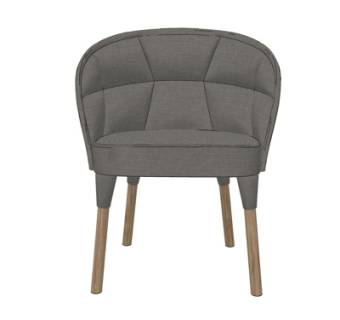 北欧布艺休闲椅su模型