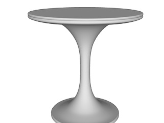 现代<em>圆形</em>餐桌椅su模型