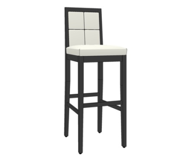 现代吧台椅su模型