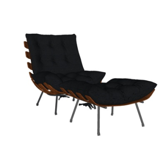 现代布艺休闲椅su模型