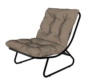 现代布艺休闲椅su模型