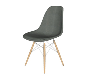 现代实木单椅su模型