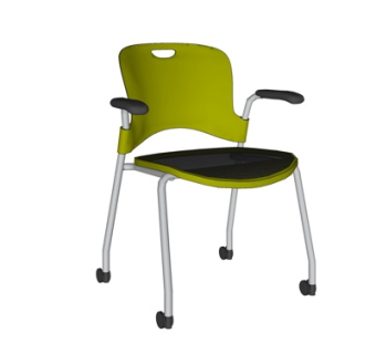 现代布艺单椅su模型