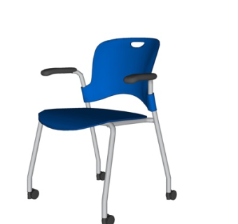 现代布艺单椅su模型