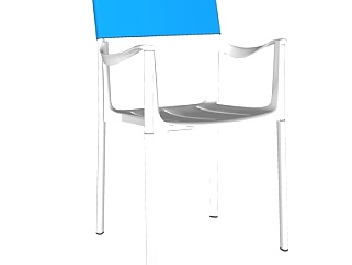 现代<em>塑料</em>单椅su模型