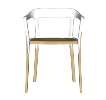 现代实木单椅su模型