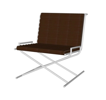 现代金属单椅su模型