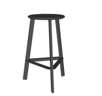 现代实木吧台椅su模型