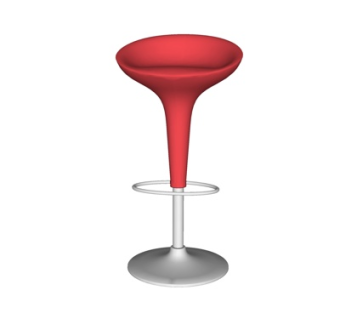 现代铁艺吧台椅su模型