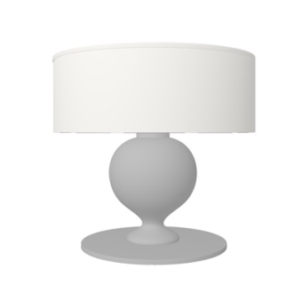 现代金属台灯su模型