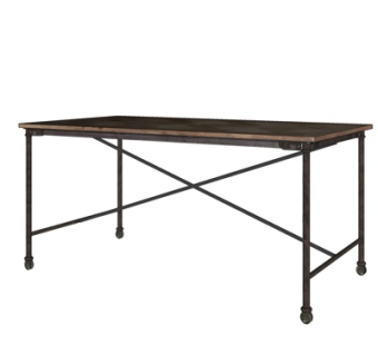 工业风实木餐桌su模型