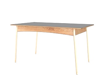 <em>北欧</em>实木餐桌su模型