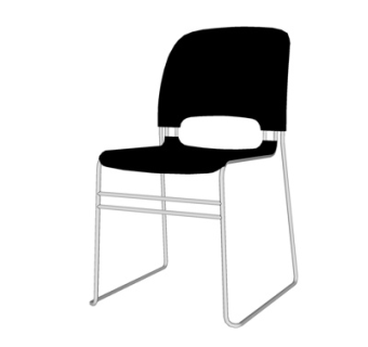 现代金属单椅su模型