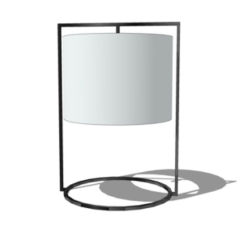 现代落地灯su模型