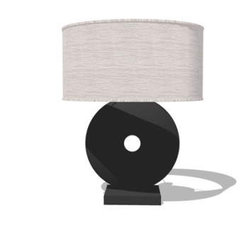 新中式台灯su模型