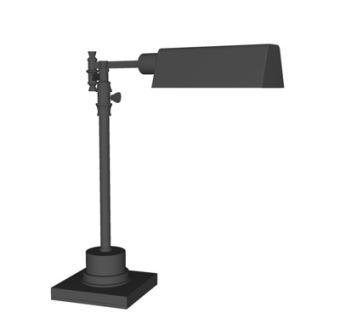 现代金属台灯su模型