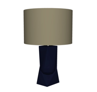 现代金属台灯su模型