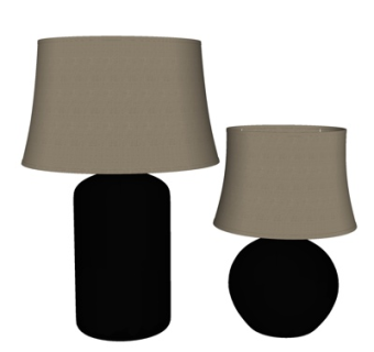 现代简约台灯su模型