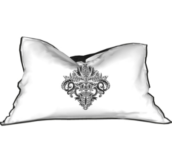 现代布艺枕头su模型