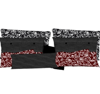 现代花纹布艺枕头su模型