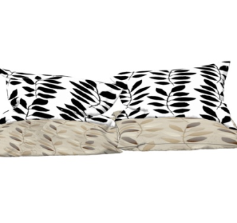 现代布艺枕头su模型