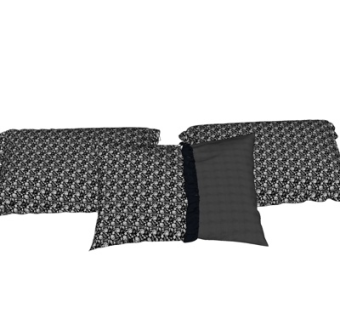 现代布艺枕头su模型