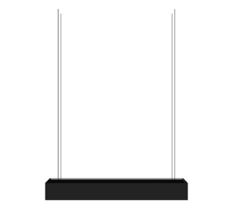 现代条形吊灯su模型